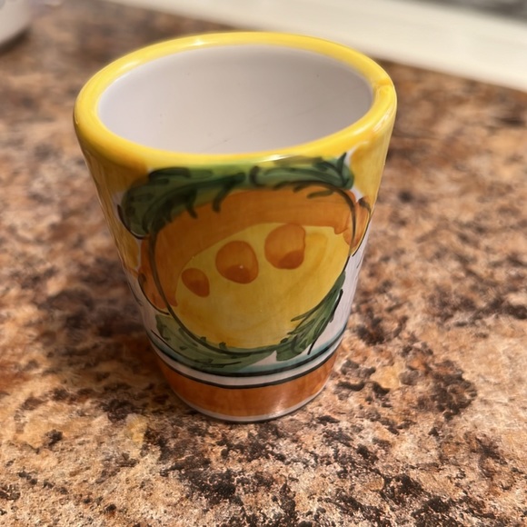 Terra-cotta shot glass can be used as a small planter - Picture 2 of 7